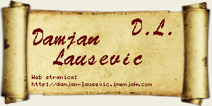 Damjan Laušević vizit kartica